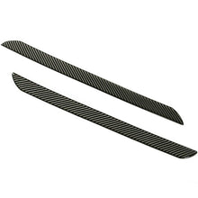 Pair Carbon Fiber Car Scuff Plate Door Sill Panel Protection Guard Trim Sticker