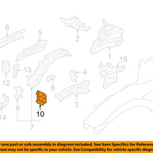 HONDA OEM 16-17 Civic Fender-Frame End Cap Left 60728TBA315ZZ