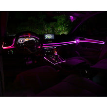 6.5FT/2M LED Car Interior Decor Atmosphere Wire Strip Pink Light Lamp Accessory