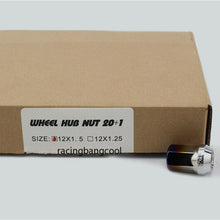 20pcs /set 32mm Racing Roasted M12x1.25 Blue Stainless Steel Wheel Lug Nuts