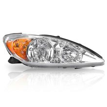 for 2002-2004 Toyota Camry Chrome Headlights Headlamps Assembly Replacement PAIR