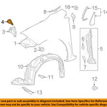 TOYOTA OEM 14-18 Corolla Fender-Front Seal 5315502040