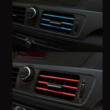 10Pcs/Set Car Accessories Colorful Air Conditioner Air Outlet Decoration Strips