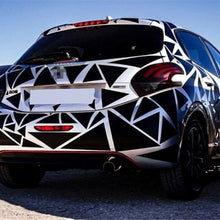 Gloss Black Geometric Triangle Car Body Sticker Vinyl Graphics Decal Decoration