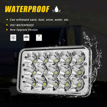 4PCS 4x6" LED Headlights Hi/Lo DRL Sealed Beam Headlamps For Chevrolet Camaro