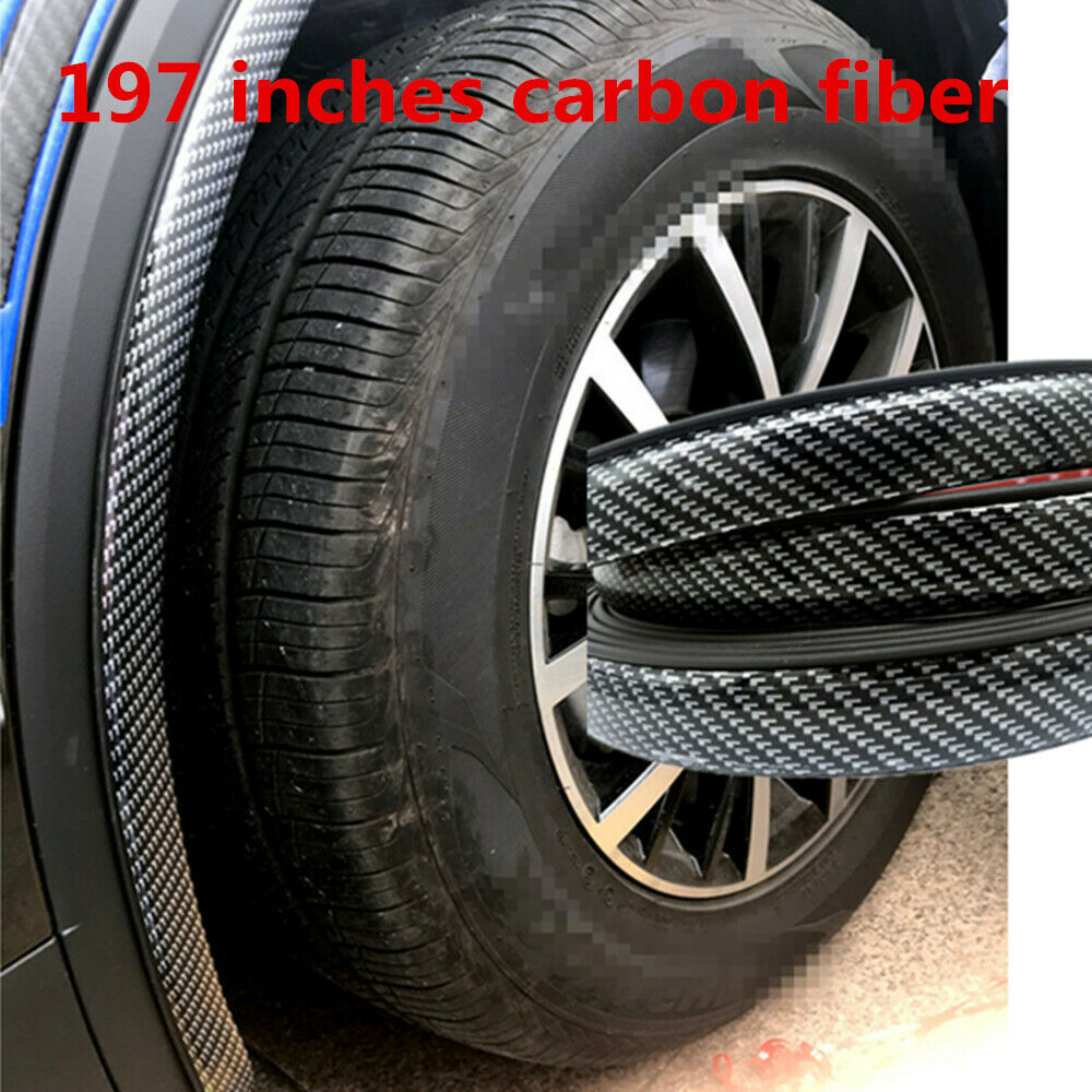 Car Sticker Carbon Fiber Auto Wheel Eyebrow Anti Scratch Decoration Accessories