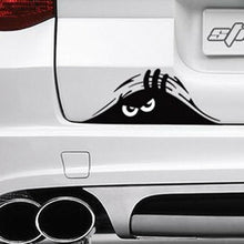 1x Black Peeking Monster Funny Sticker Vinyl Waterproof Car Window Bumper Decal