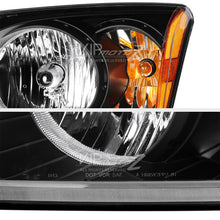 For 07-12 Dodge Caliber "SRT STYLE" Black Front Headlights Assembly LEFT+RIGHT