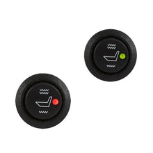 2x Car Seat Heater Switch 3Pin Round Heated Rocker Hi-Low On/Off Control 20A 12V