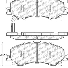 Disc Brake Pad Set-Base Front,Rear Centric 301.17360