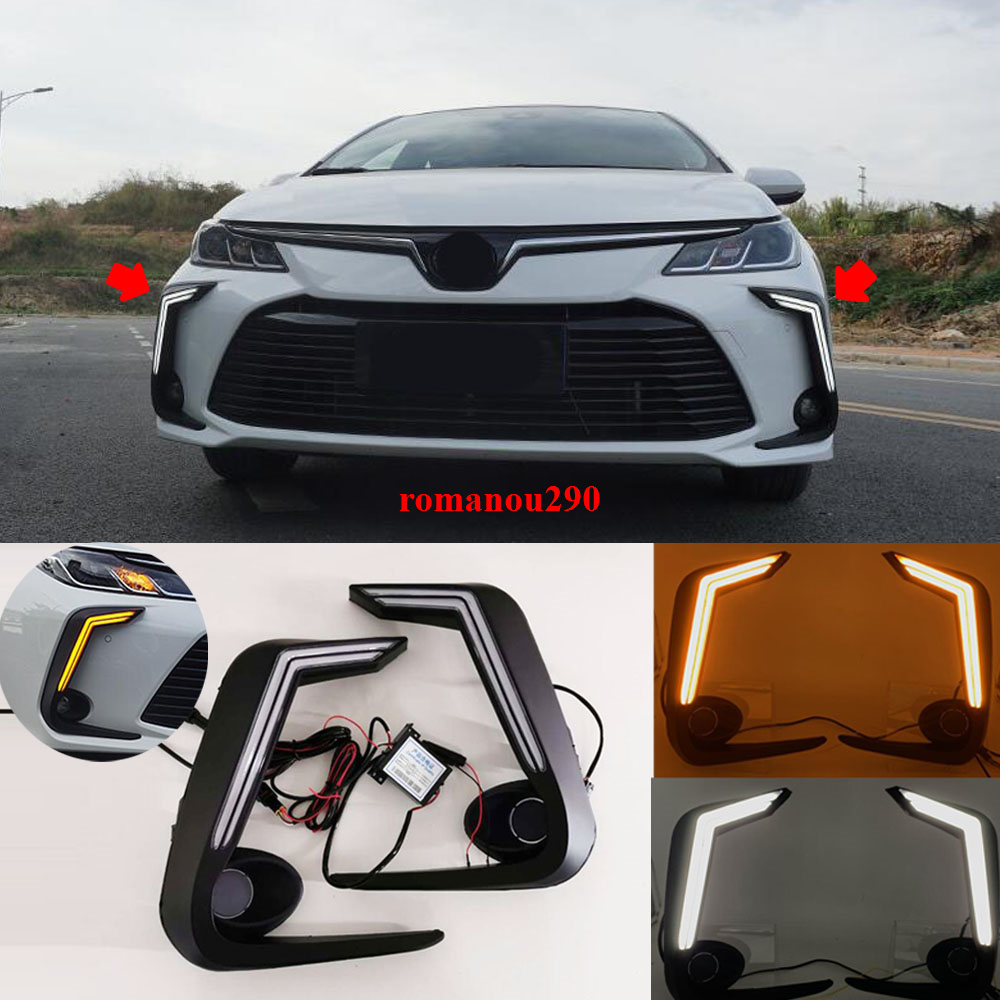 For Toyota 2019-2020 Corolla Altis LED DRL Daytime Running Lights/ Turn Signals