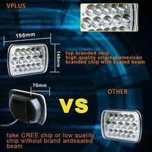 2pcs H6054 7x6 LED Headlight Sealed Beam Square Headlamp For Toyota Truck Pickup