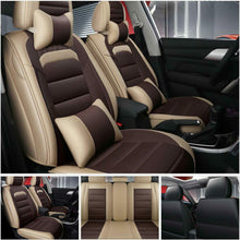 PU Leather Car Seat Covers 5-Sit Cushion Protector Universal Interior Accessoris