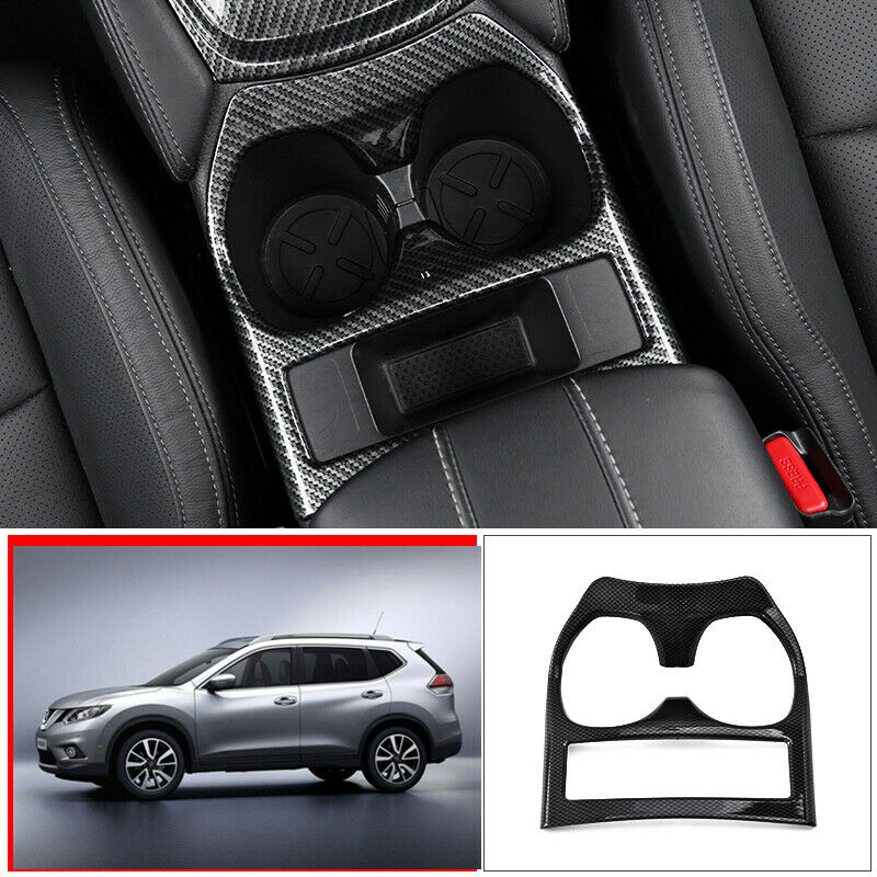 For Nissan Rogue 2014-2020 2WD ABS Carbon Fiber guiding drive Water cup Cover