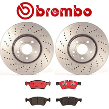 For Mercedes W211 E350 E500 E550 Front Brake Disc Rotors Ceramic Pads Kit Brembo