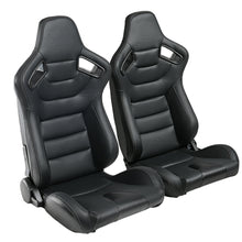 Universal PU Leather Racing Sport Seat Reclinable Seats W/ 2 Sliders US Stock