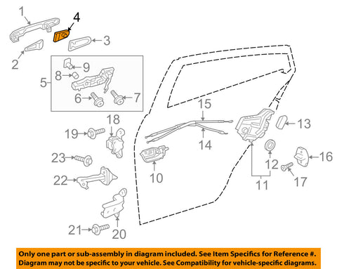 TOYOTA OEM Prius Lock Hardware-Rear Door-Handle, Outside Rear Cover 6922747020