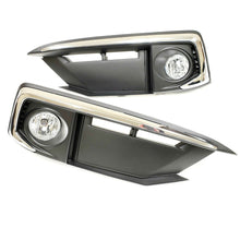 Chrome Clear Lens Fog Light Kit For 2019-2020 Civic 2/4DR with Bezel Switch Wire
