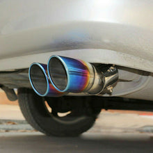 Stainless Steel Car Rear Dual Exhaust Pipe Tail Muffler Tip Throat Tailpipe