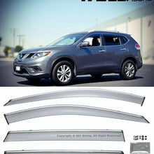 For Nissan Rogue 14-Up Clip On WELLvisors Window Visors Deflectors Rain Guards