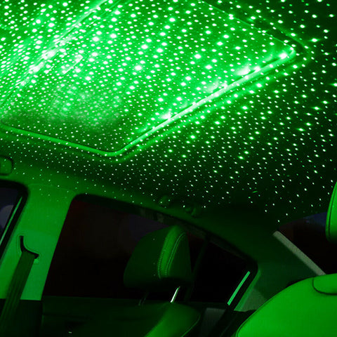 USB LED Car Roof Star Night Interior Light Atmosphere Galaxy Lamp Projector
