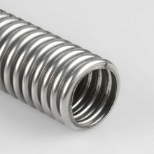 24" Stainless Steel Chrome Radiator Flex Coolant Water Hose Kit w/Radiator Cover