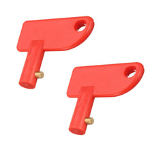 2x Red Disconnect Battery Isolator Cut Off Kill Switch Key For Car Marine Truck