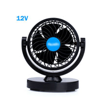 360° Rotation Low Energy Consumption Car Cooling Air Fan Silent Cooler 2 Speed