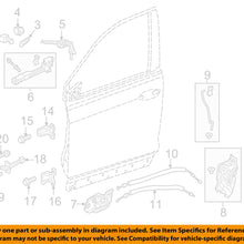 HONDA OEM Front Door-Striker Bolt 90120T2A000