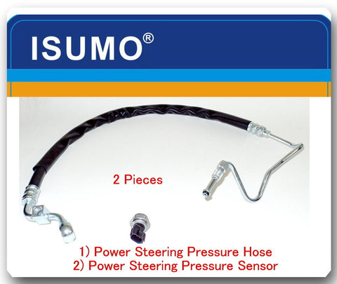 2 Pc Power Steering Pressure Hose + Power Pressure Sensor Fits: Quest 2004-2009