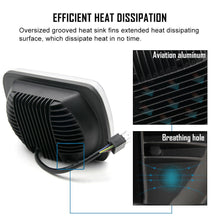 Black 5X7 7x6 LED Headlight For 1986-1995 Jeep Wrangler YJ 1984-2001 Cherokee XJ