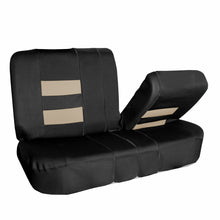 Neoprene Car Seat Covers Beige Black Front & Rear Full Interior Set For Motors