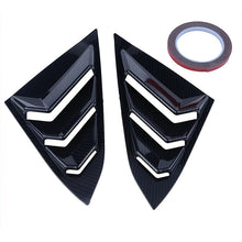 US Carbon Fiber Rear Side Window Quarter Louver Cover Vent For Honda Civic 16-20