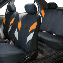 Car Seat Covers Neoprene Waterproof for Auto Car SUV Van Full Set Orange