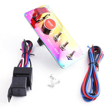 1* Car Triad Switch Panel ON-OFF Rocker Ignition One Button Start for Racing Car