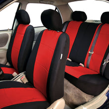 Neoprene Car Seat Covers Full Set for Auto Car SUV Coupe Red w/ Freshener