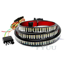 60" Triple Row 450LED 3 Colors Tailgate Flowing Turn Signal Brake Reverse Light
