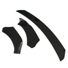 USA Car Front Bumper Lip Chin Body Winglet Diffuser Kit Glossy Black 3PCS / Set