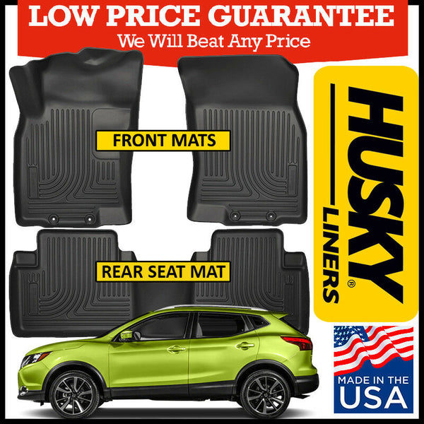 Husky Liners Weatherbeater Floor Mats Set BLACK fits 2014-2020 Nissan Rogue
