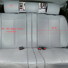 PU Leather Car Rear Seat Cushion Covers for Nissan 2095 Gray