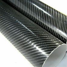 Car Stickers Carbon Fiber 7D Ultra Shiny Gloss Vinyl Wrap Decal Black 12"x 60"