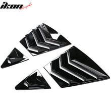 Fits 20-21 Toyota Corolla Side Window Louver Visor Guards 4PC Gloss Black