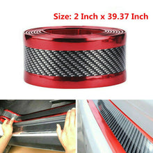 Car Stickers Carbon Fiber Rubber Auto Door Sill Protector For Toyota Accessories