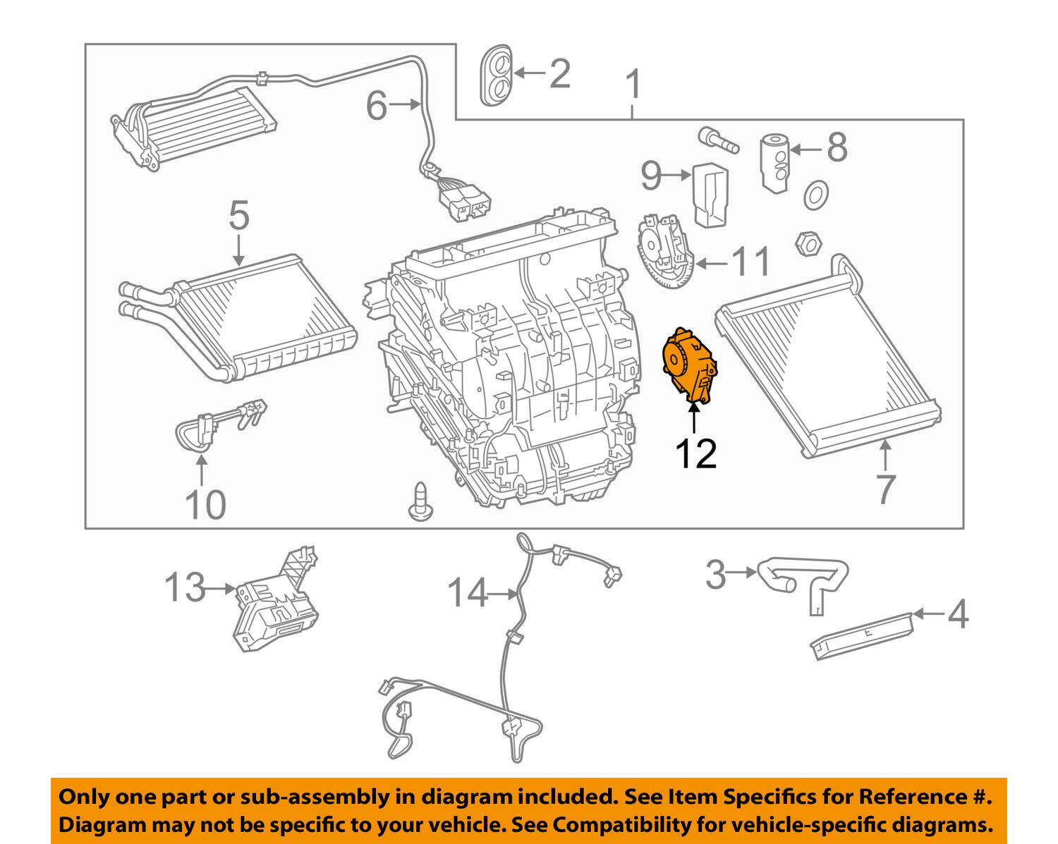 TOYOTA OEM 09-18 Corolla 1.8L-L4 Evaporator Heater-Servo 8710602190