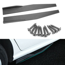 Auto Car 74.5cm Carbon Fiber Side Skirts Rocker Splitters Diffuser Winglet Wings