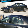 Fits 2020 Toyota Corolla Polycarbonate Window Visors w/ Chrome Trim 4PC