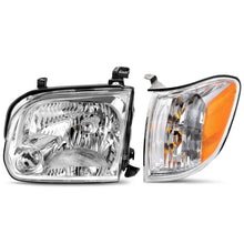 for 2005 2006 Toyota Tundra 05-07 Sequoia Chrome Headlights Headlamps Left+Right