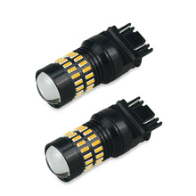 2x Yellow Amber 3157 3156 LED DR Turn Signal Parking Lights Blinker Corner Bulbs