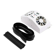 Car Window Cooler Air Ventilator Cool Fan Radiator Solar Powered Conditioner Fan