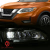 Fits Nissan Rogue 2017-2020 LED Projector Front Fog Driving Lamp Light Set Kit
